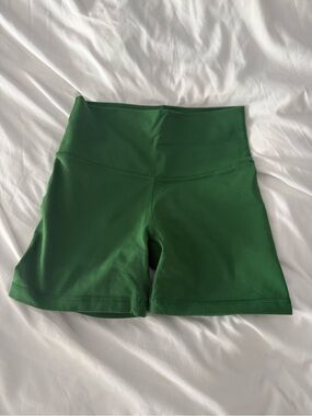 TNA High-Rise Emerald Green Bike Shorts